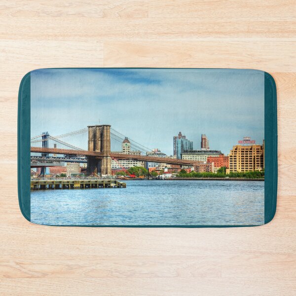 Item preview, Brooklyn Riverfront with the Brooklyn Bridge, Brooklyn Bridge Park, and the East River designed and sold by Paul Thompson Photography.