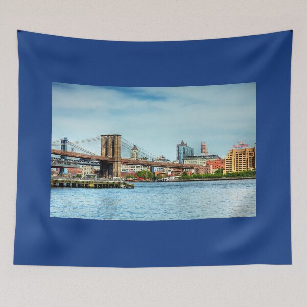 Item preview, Brooklyn Riverfront with the Brooklyn Bridge, Brooklyn Bridge Park, and the East River designed and sold by Paul Thompson Photography.