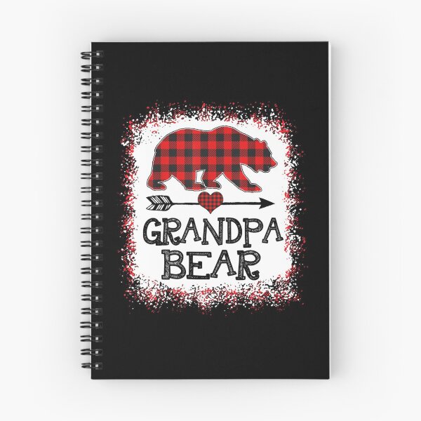Item preview, Grandpa Bear Christmas Pajama Red Plaid Buffalo Long Sleeve  designed and sold by GerdaShop.