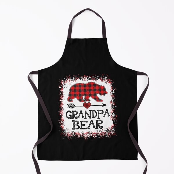 Item preview, Grandpa Bear Christmas Pajama Red Plaid Buffalo Long Sleeve designed and sold by GerdaShop.