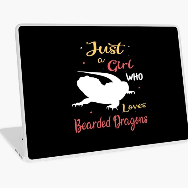 Bearded Dragon Girl Gift Laptop Skin