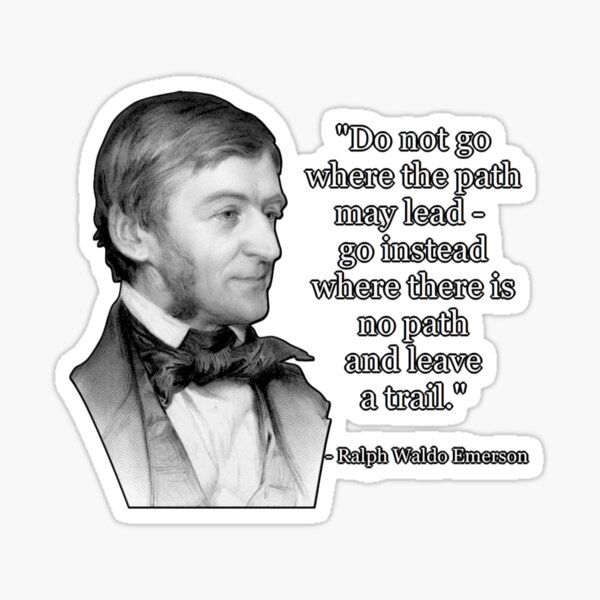 Ralph Waldo Emerson en Originalidad Pegatina