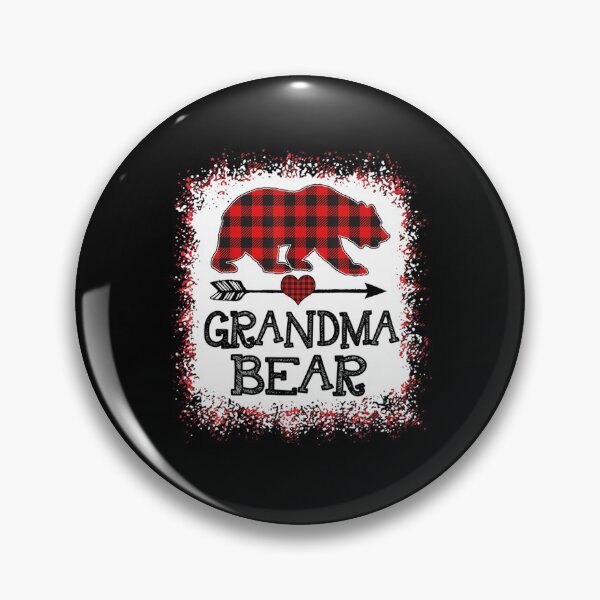 Item preview, Grandma Bear Christmas Pajama Red Plaid Buffalo Long Sleeve  designed and sold by GodivaShop.