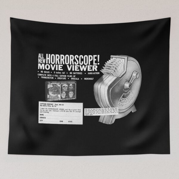 Item preview, HORRORSCOPE MOVIE VIEWER - ADVERT designed and sold by ThrowbackAds.