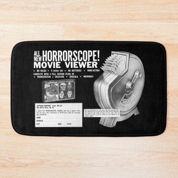 Item preview, HORRORSCOPE MOVIE VIEWER - ADVERT designed and sold by ThrowbackAds.