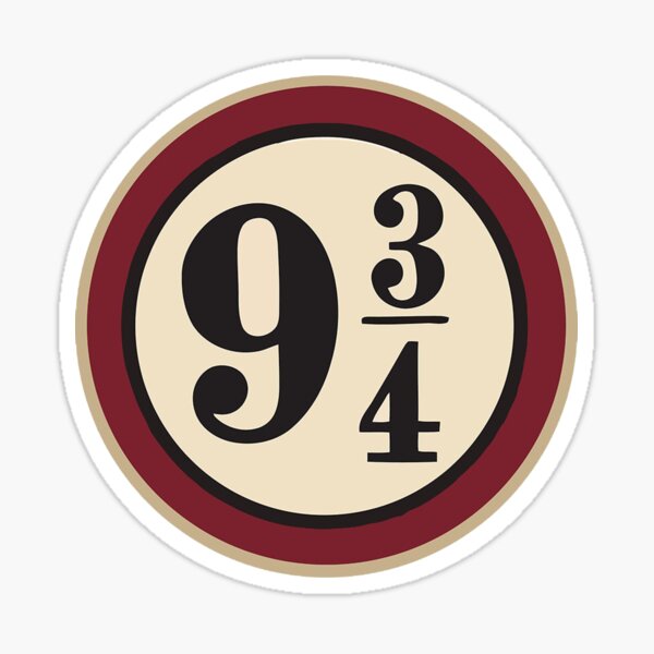 9 3/4 station harry Sticker