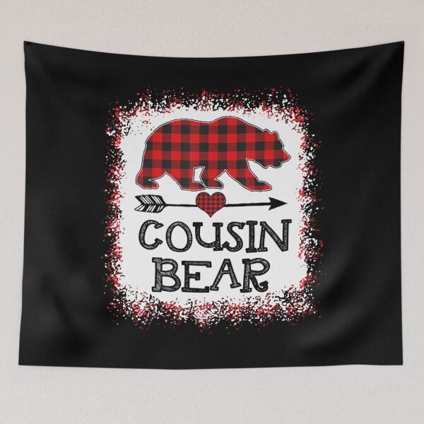 Item preview, Cousin Bear Christmas Pajama Red Plaid Buffalo Long Sleeve  designed and sold by GarrickShop.