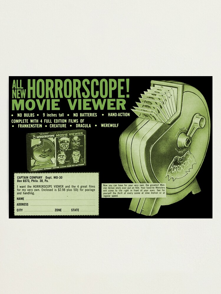 HORRORSCOPE MOVIE VIEWER - ADVERT