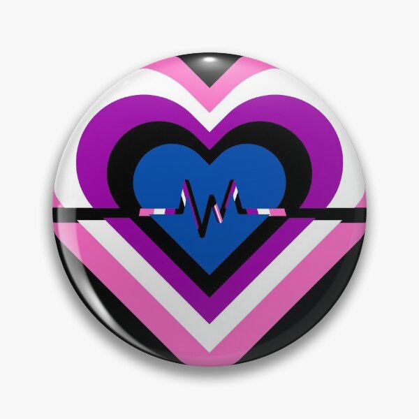 Item preview, Pride Flag Hearts - Genderfluid designed and sold by thesassypanda.