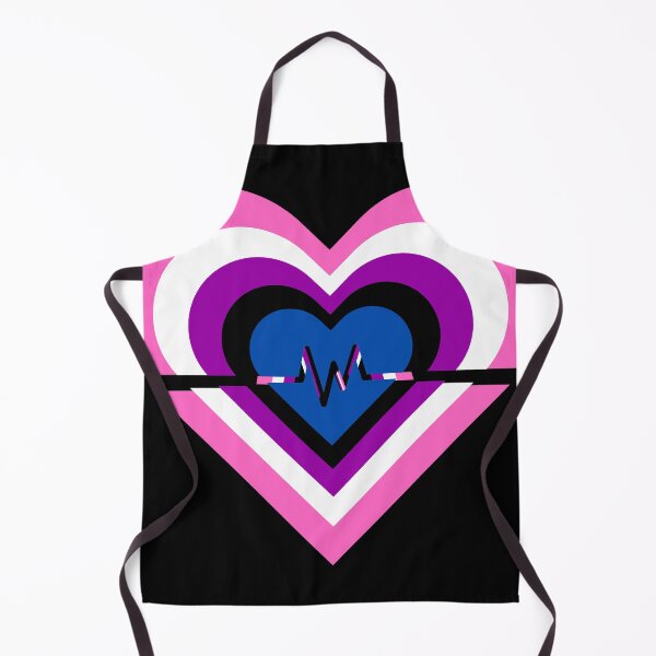 Item preview, Pride Flag Hearts - Genderfluid designed and sold by thesassypanda.