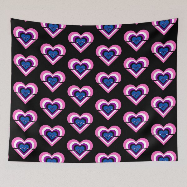 Item preview, Pride Flag Hearts - Genderfluid designed and sold by thesassypanda.
