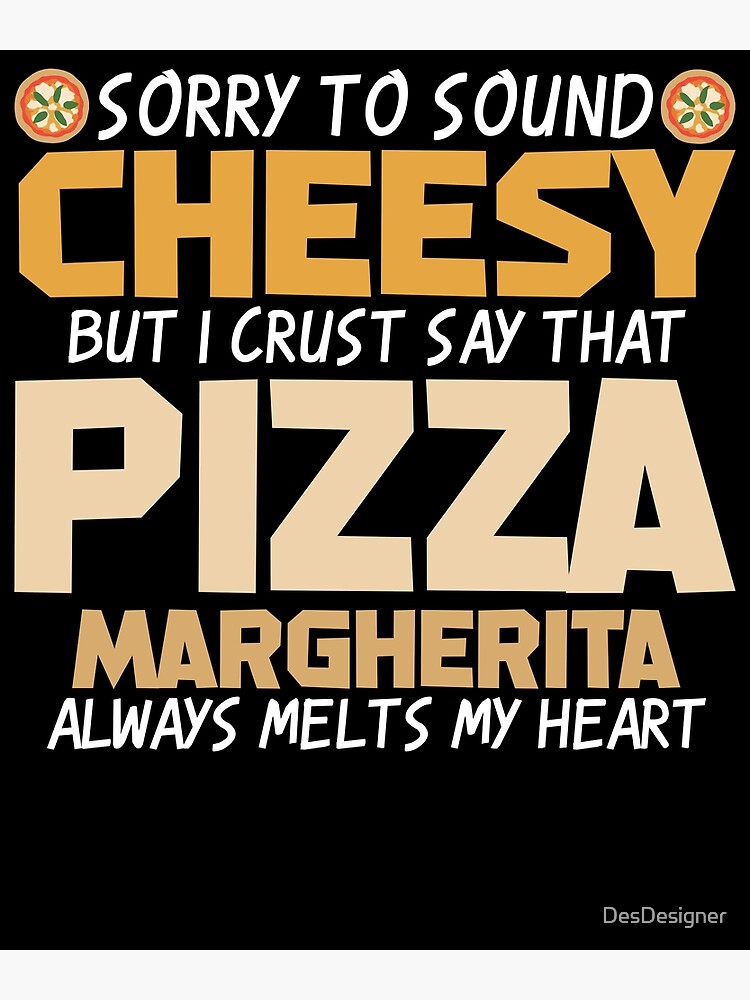 Discover Margherita Pizza Joke Italian Food Pizzeria Premium Matte Vertical Poster