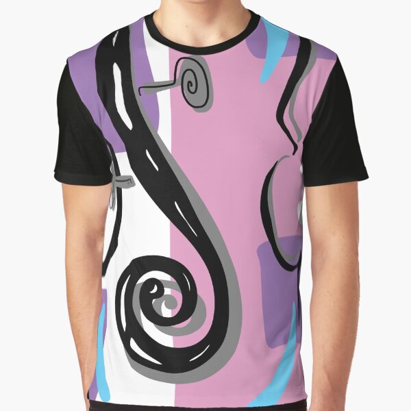Wear Your Scroll with Pride - violin viola cello love - pink and purple Graphic T-Shirt