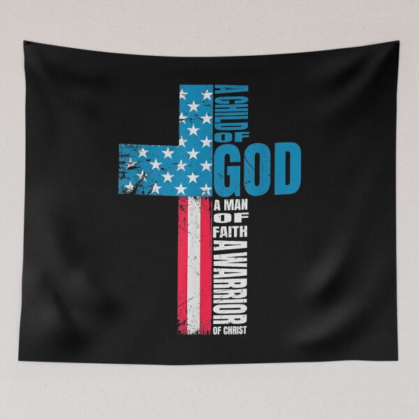 Item preview,  Child Faith Flag Christian Cross designed and sold by caral8.
