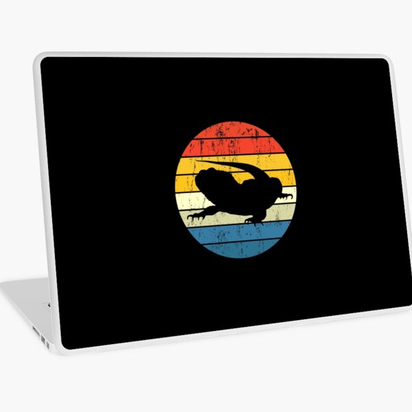 Vintage Bearded Dragon Retro Laptop Skin