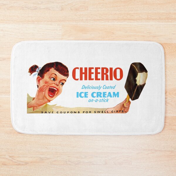 Item preview, CHEERIO ICE CREAM ON A STICK - ADVERT designed and sold by ThrowbackAds.