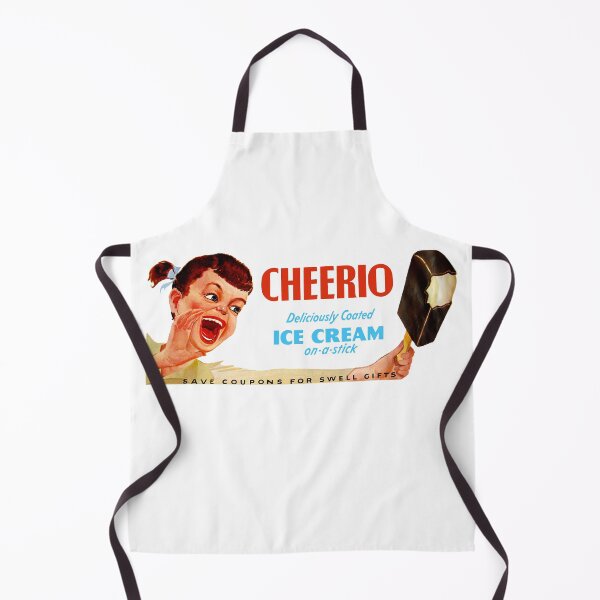 Item preview, CHEERIO ICE CREAM ON A STICK - ADVERT designed and sold by ThrowbackAds.