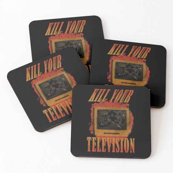 Item preview, Kill Your Television, Retro, Fake News Vintage Box TV Smashed designed and sold by ArtOfRebellion.