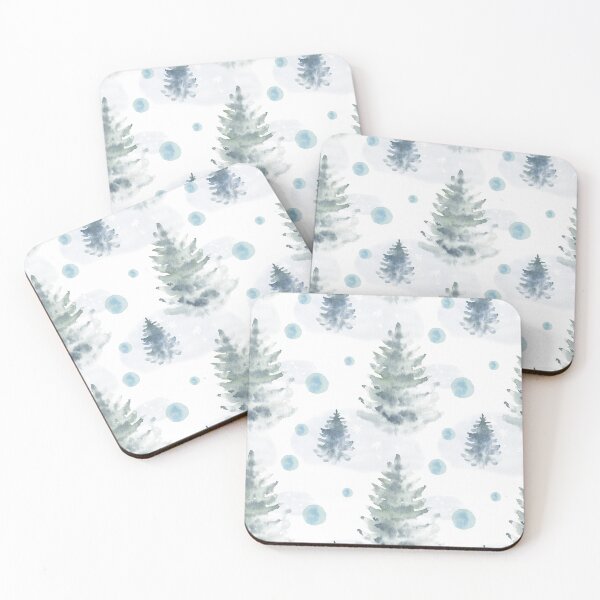 Item preview, Watercolor Christmas Trees  designed and sold by SpiritLiving.