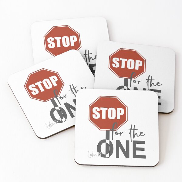 Item preview, Christian Design - Stop for the One - Red Stop Sign designed and sold by simplydesignart.