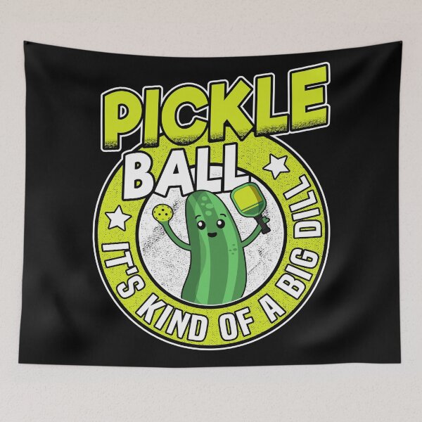 Item preview, Pickleball It's Kind Of A Big Dill Retro Funny Pickle Ball designed and sold by Stronzi.