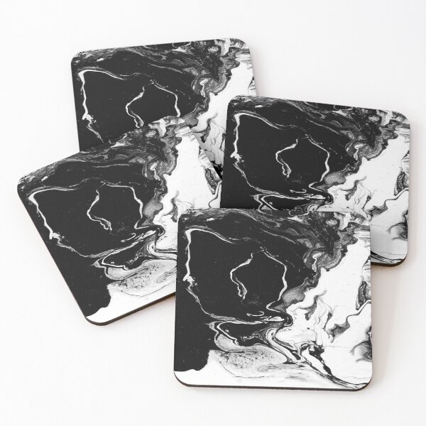 Item preview, Black and White Fluid Art designed and sold by Giftables.
