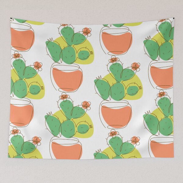 Item preview, Flowering opuntia cactus cacti designed and sold by CutieBlue.
