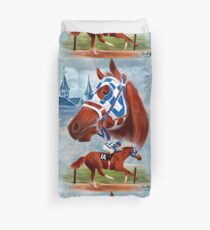 Secretariat Triple Crown Winner Duvet Cover