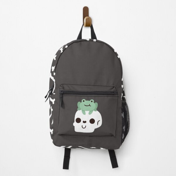 Item preview, Cute Frog on Happy Skull designed and sold by rustydoodle.