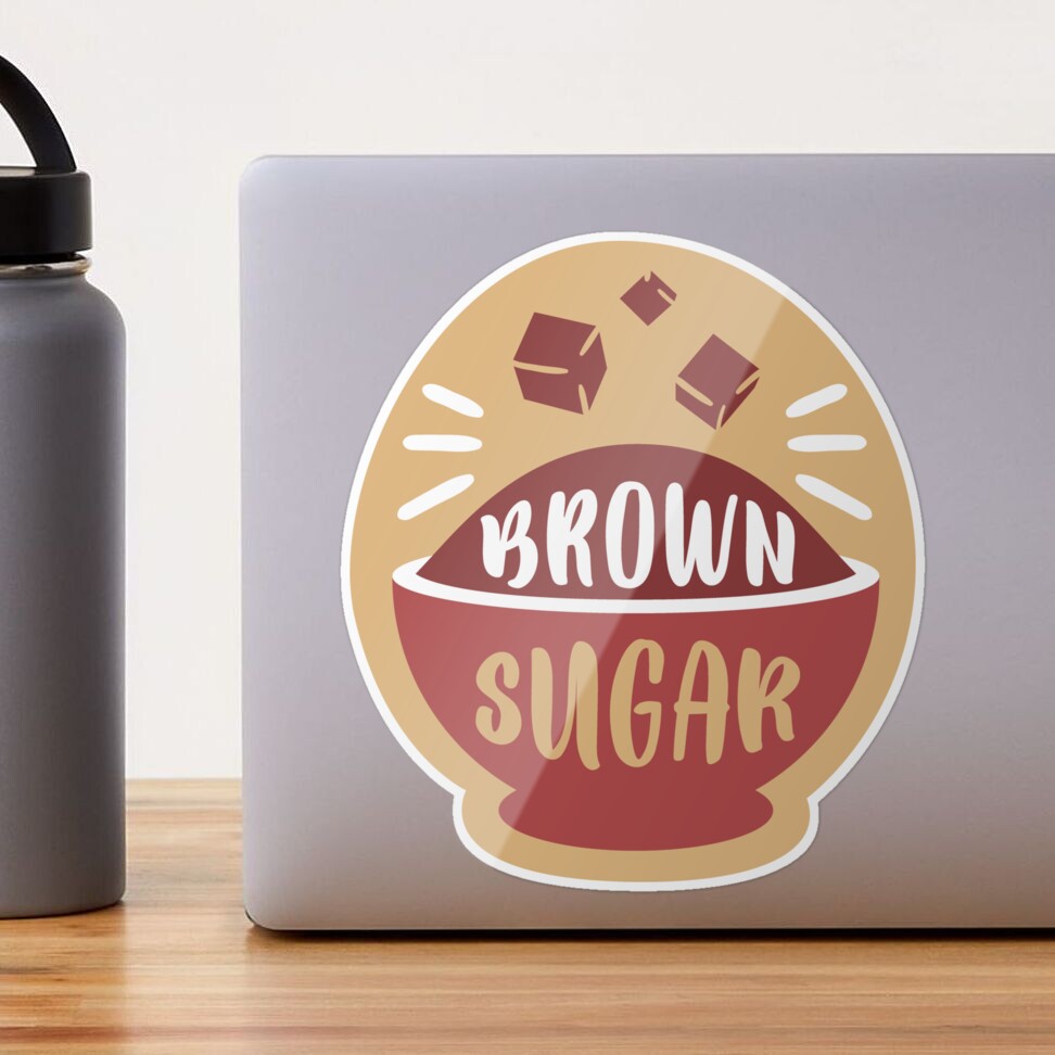 Container Label - Brown Sugar Sticker for Sale by BeautifulHues