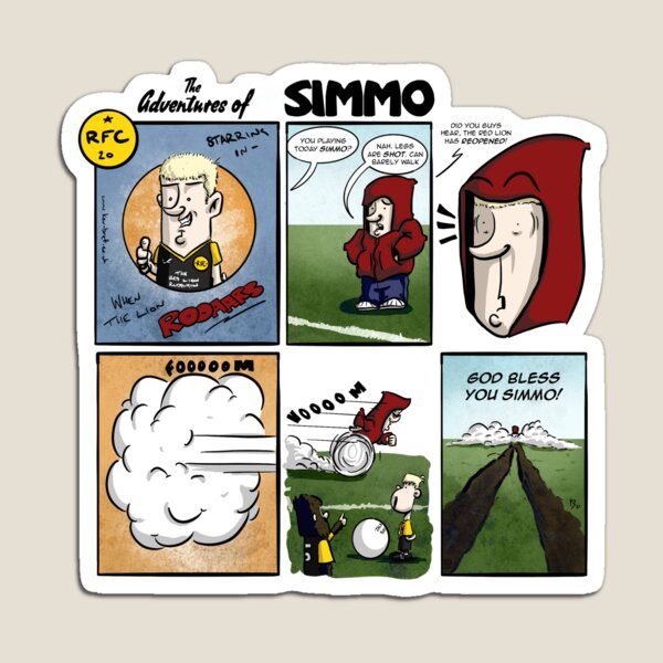 When The Lion Roars - The Adventures of Simmo Comic Strip Magnet