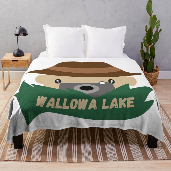 Item preview, Wallowa Lake in Wallowa County, Oregon, USA - Family Outdoor Adventure Camping Destination Logo designed and sold by Vintage-TM.