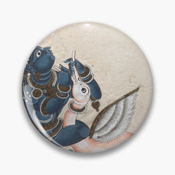 Item preview, Krishna Vanquishing the Crane-Demon Bakasura designed and sold by HinduArtGallery.