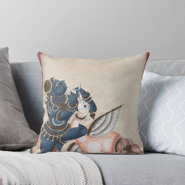 Item preview, Krishna Vanquishing the Crane-Demon Bakasura designed and sold by HinduArtGallery.