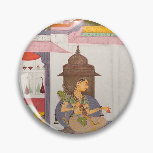 Item preview, Woman Addressing a Peacock designed and sold by HinduArtGallery.