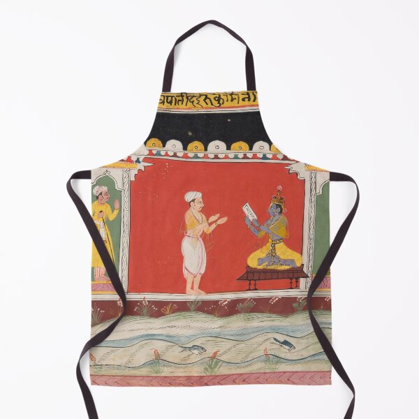 Item preview, A Brahmin gives Krishna the Message or Invitation for the Competition to Rukmini’s Svayamvara designed and sold by HinduArtGallery.