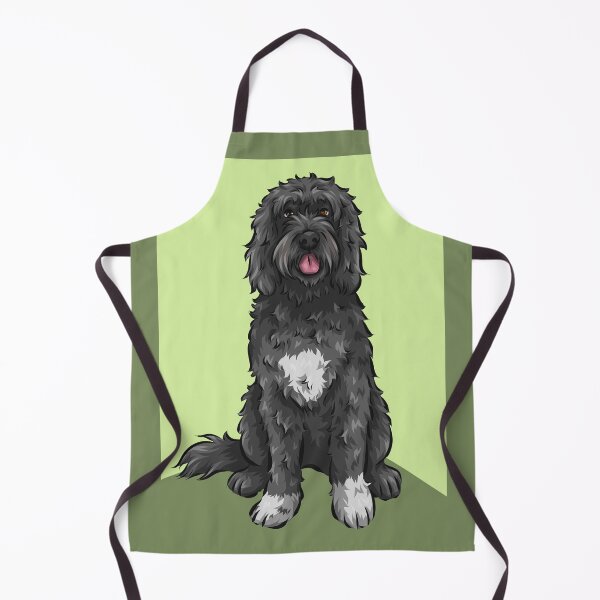 Item preview, Portuguese Water Dog | Cute Dog Art | Green Background designed and sold by shirinsart.