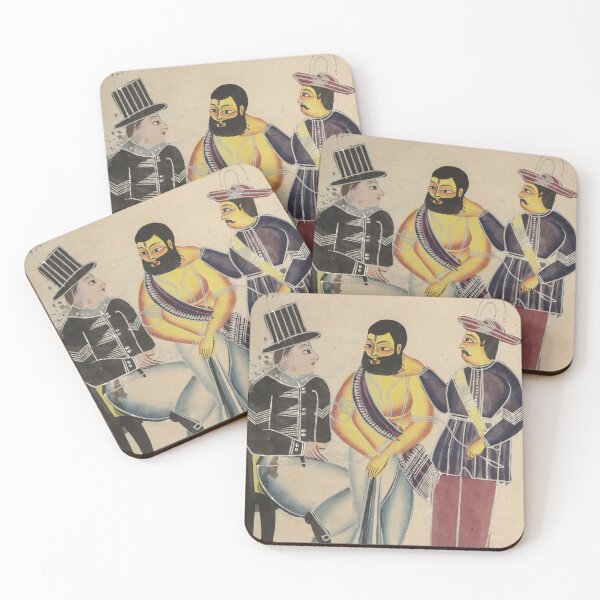 Item preview, Jailer Receiving the Mahant of Tarakeshwar in Prison designed and sold by HinduArtGallery.