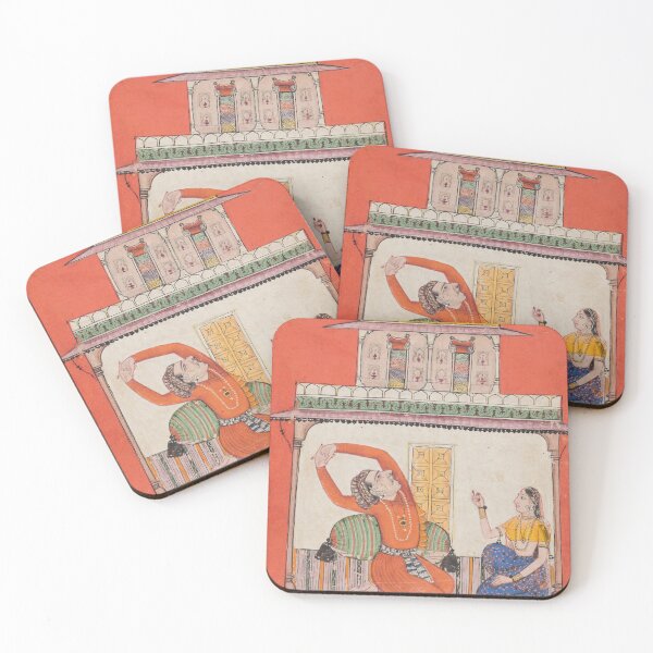 Item preview, A Couple in Their Chamber in Early Morning designed and sold by HinduArtGallery.