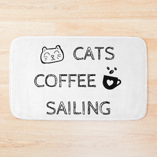 Item preview, Cats. Coffee. Sailing designed and sold by TheGreenGoat.