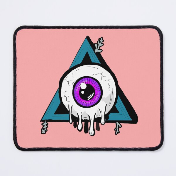 Item preview, Melting purple all seeing eye baby pink background designed and sold by DemonicGloom.