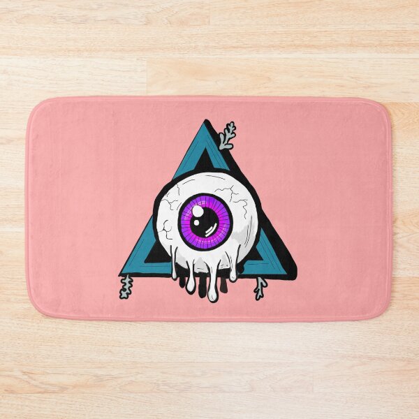 Item preview, Melting purple all seeing eye baby pink background  designed and sold by DemonicGloom.