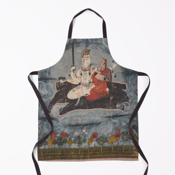 Item preview, Shiva and Devi on Gajasura's Hide designed and sold by HinduArtGallery.