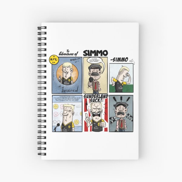The Interview - The Adventures of Simmo Comic Strip Spiral Notebook