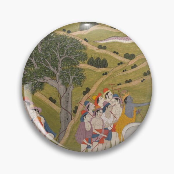 Item preview, Krishna Returns with the Cowherds to Braj designed and sold by HinduArtGallery.