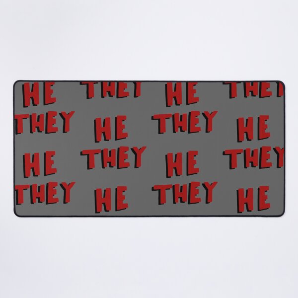 Item preview, he they red and black pronouns designed and sold by annoyingarts.