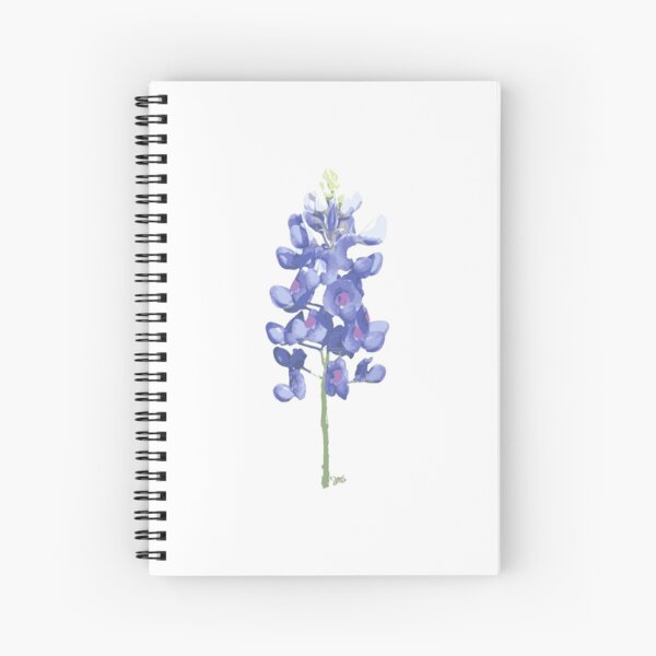 Bluebonnet Flower Spiral Notebook