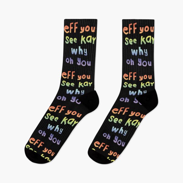 Item preview, Eff You See Kay Why Oh You Tipografía Rainbow Gradient designed and sold by ellenhenry.