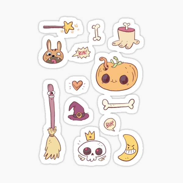 Sticker Sheet: creepy stuff Sticker