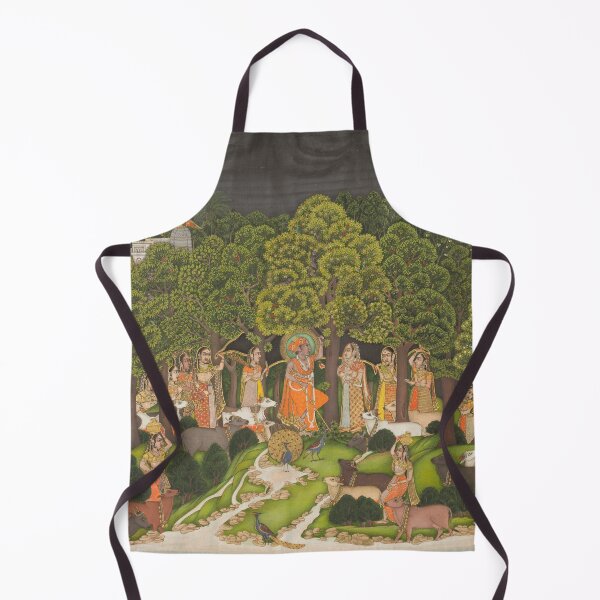 Item preview, Radha and Krishna Meet in the Forest During a Storm designed and sold by HinduArtGallery.
